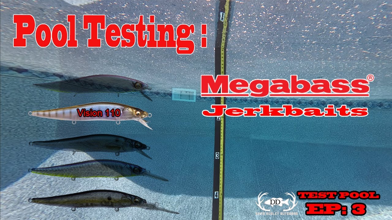 Тестирование Megabass JerkBaits в бассейне: MegaBass Vision 110!!! Тестовый бассейн, эпизод 3