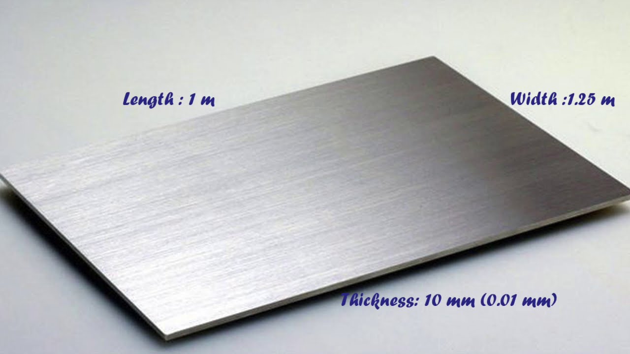 How to calculate weight of Stainless Steel Plate