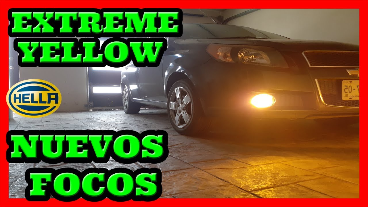 Instalación de Luces  Hella Extreme Yellow a faros de niebla / AVEO