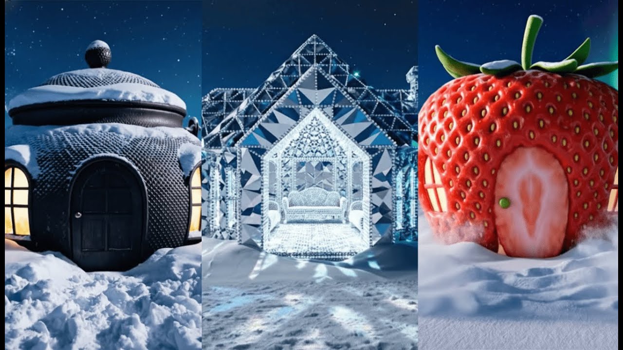 [ASMR] Crazy AI Transformations: Objects Turned Into Magical Houses!