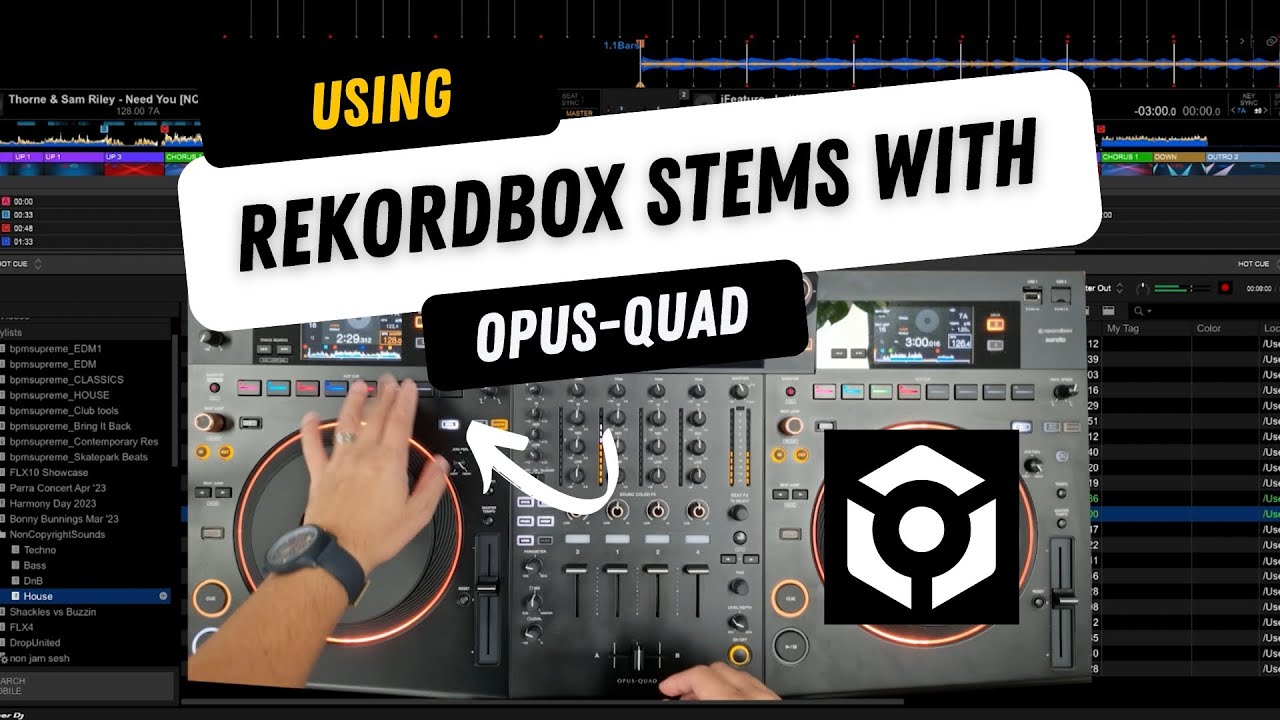 How to use rekordbox Stems on the OPUS-QUAD or any PDJ controller