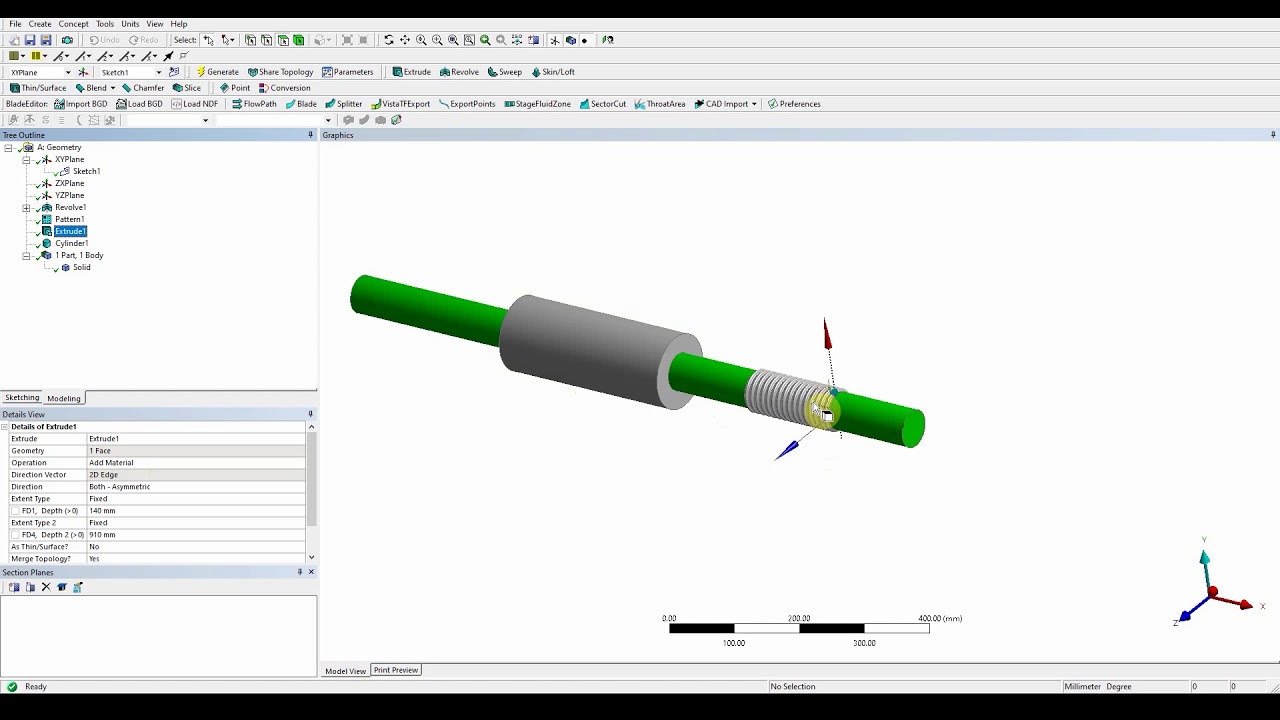 ANSYS DesignModeler Workshop 2.2 Modeling