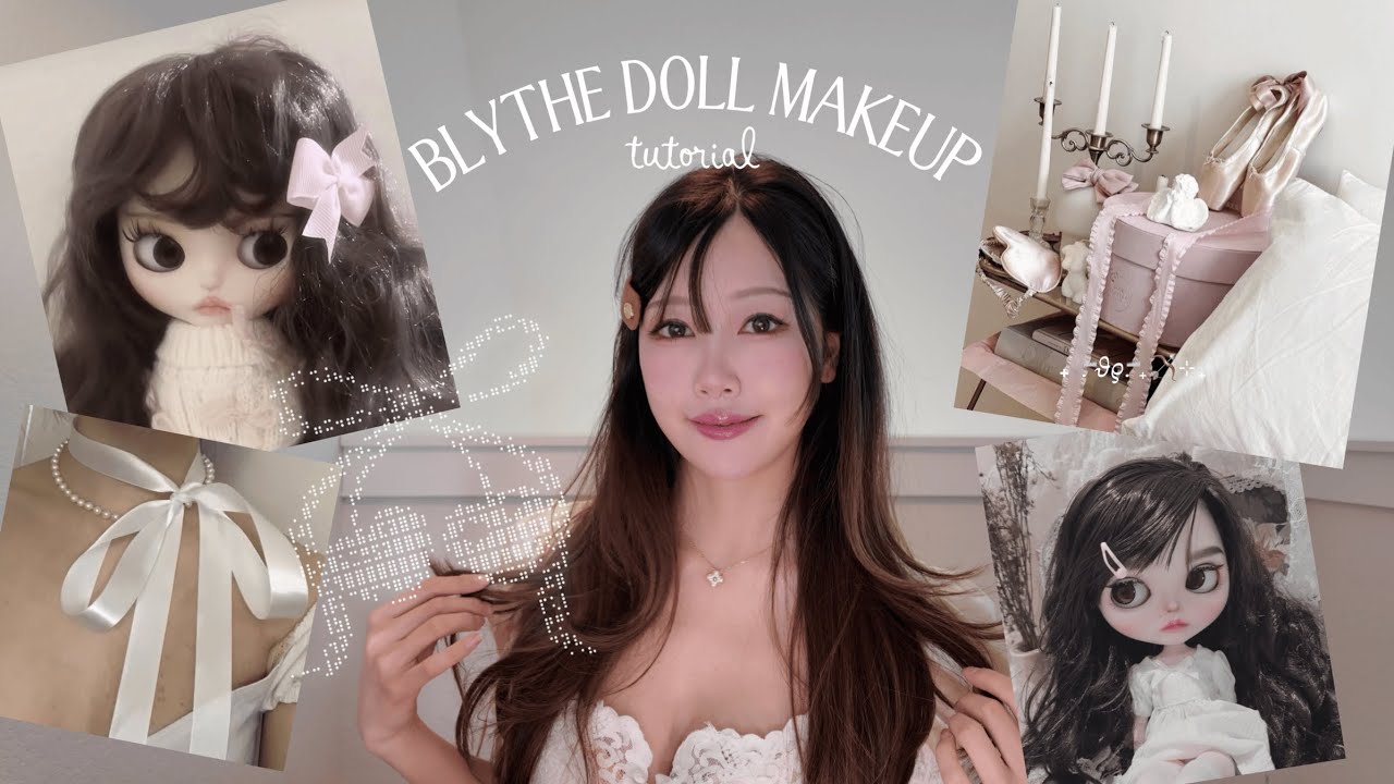 Blythe Doll Makeup . ݁𝜗𝜚 ┃cute & sweet vibe ꒰ঌ for olive cool-toned skin ໒꒱
