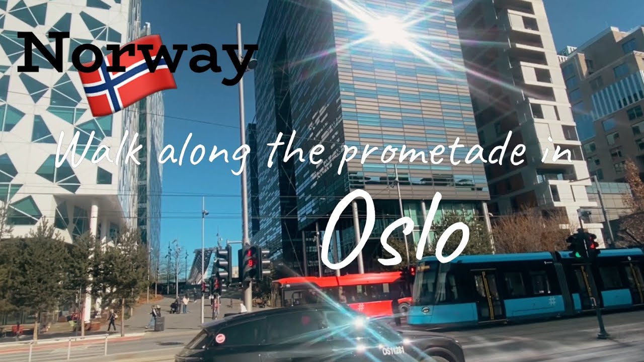 Norway🇳🇴/ Walk along the promenade in Oslo #oslo #travel #citywalk #norwaylife