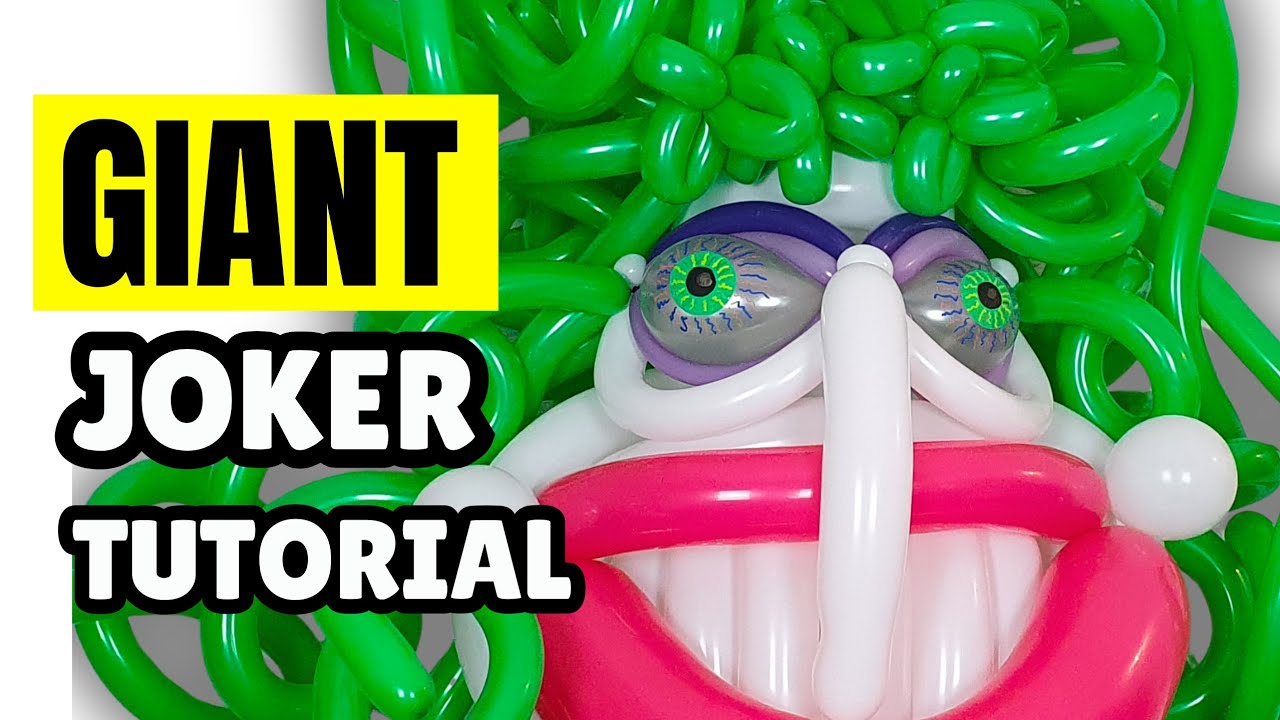 How To Make a Giant Joker Balloon Face | Character Balloon Tutorial For Beginners
