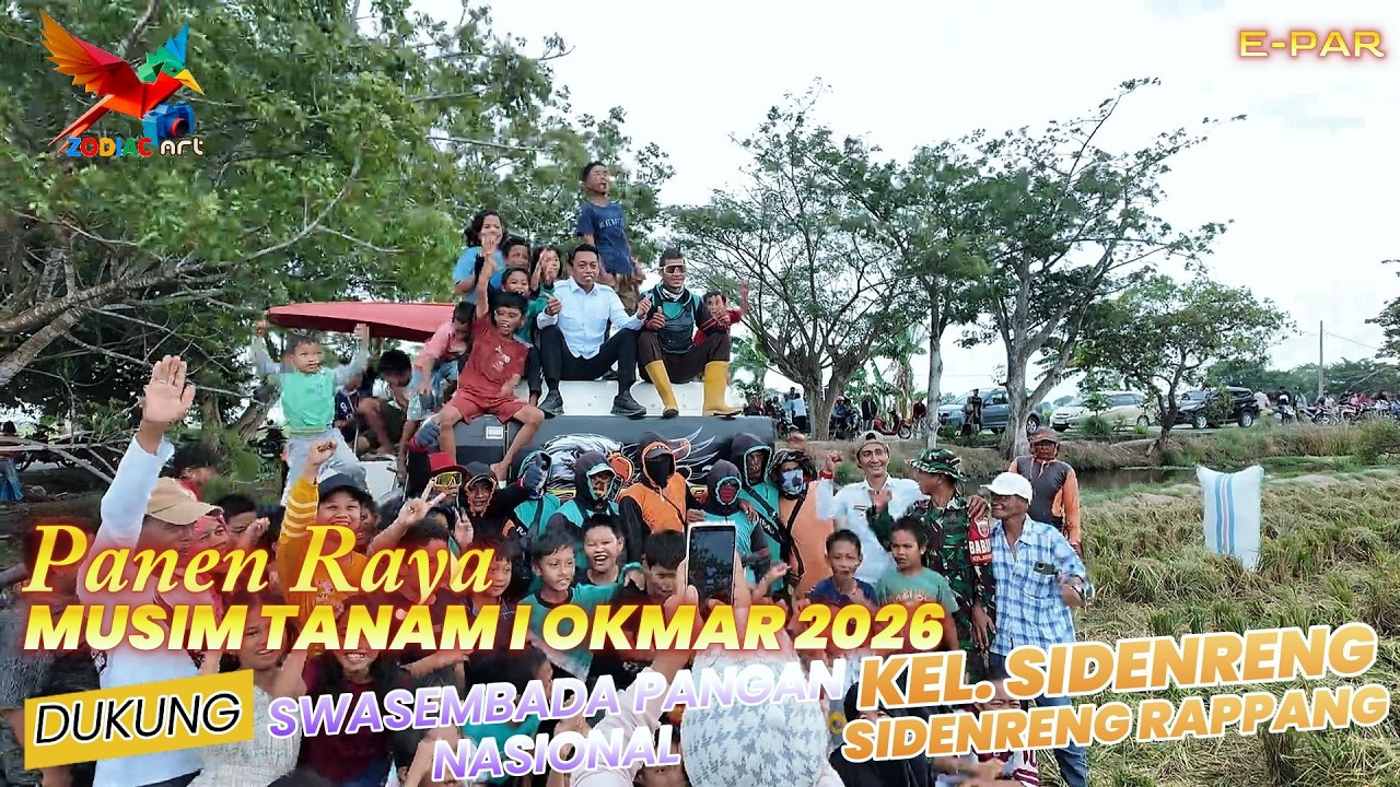 Syaharuddin Alrif Panen Raya MT 1 Okmar 2026 di Wala Tedong Kel. Sidenreng Kec. Watang Sidenreng