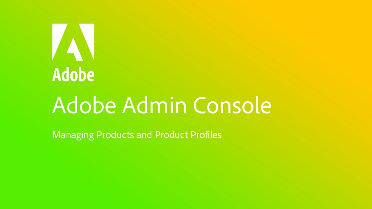 Managing Products and Product Profiles