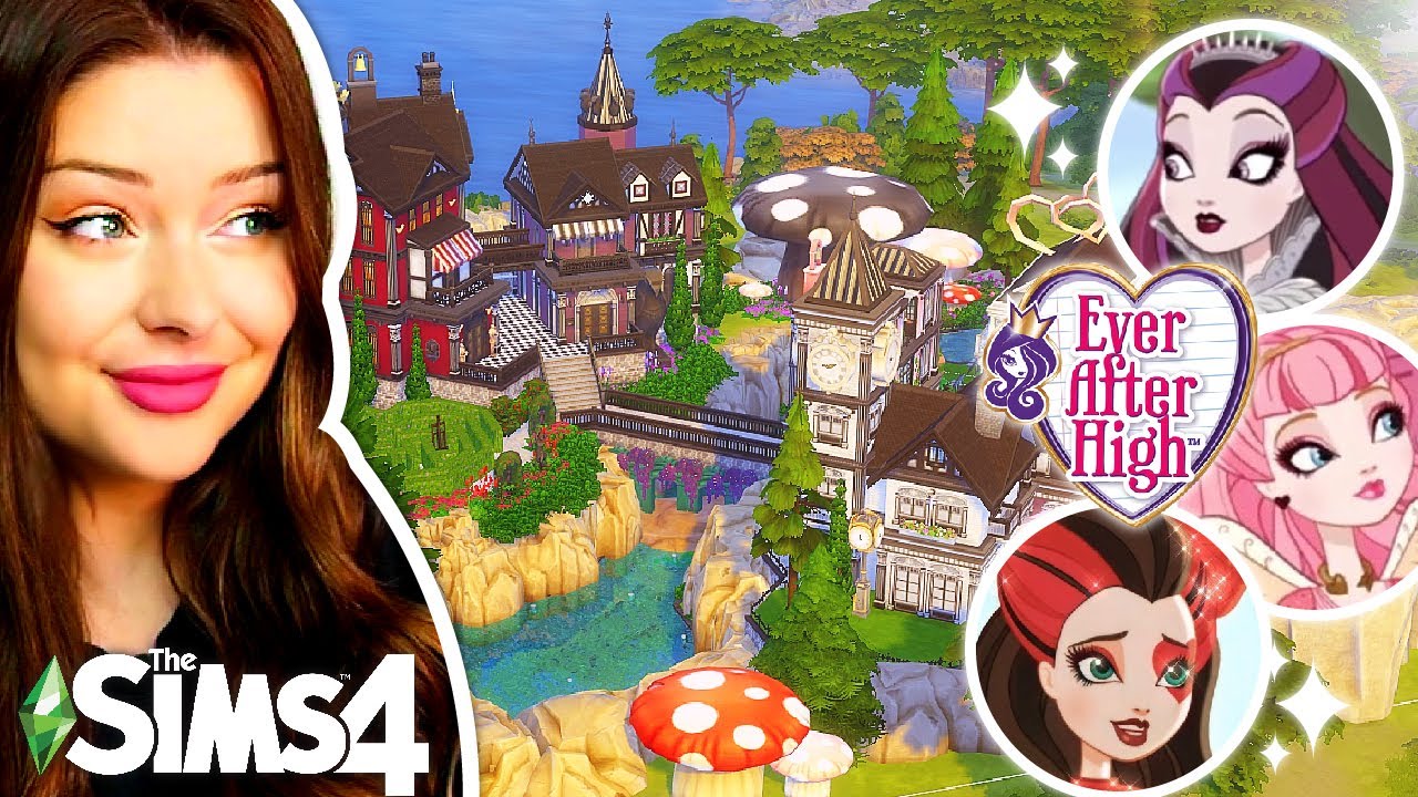 Строительство сказочной деревни по мотивам EVER AFTER HIGH в The Sims 4
