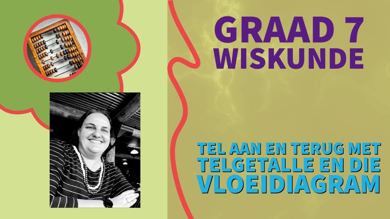 Graad 7 Wiskunde - Tel aan en terug met telgetalle-intervalle en werk met vloeidiagramme