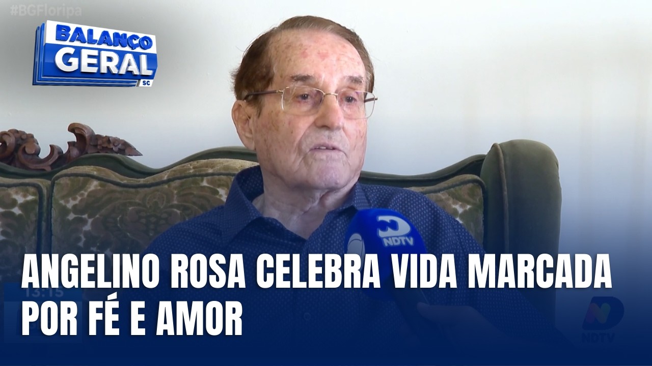 Aos 98 anos, Angelino Rosa celebra uma história de amor, fé e dedicação