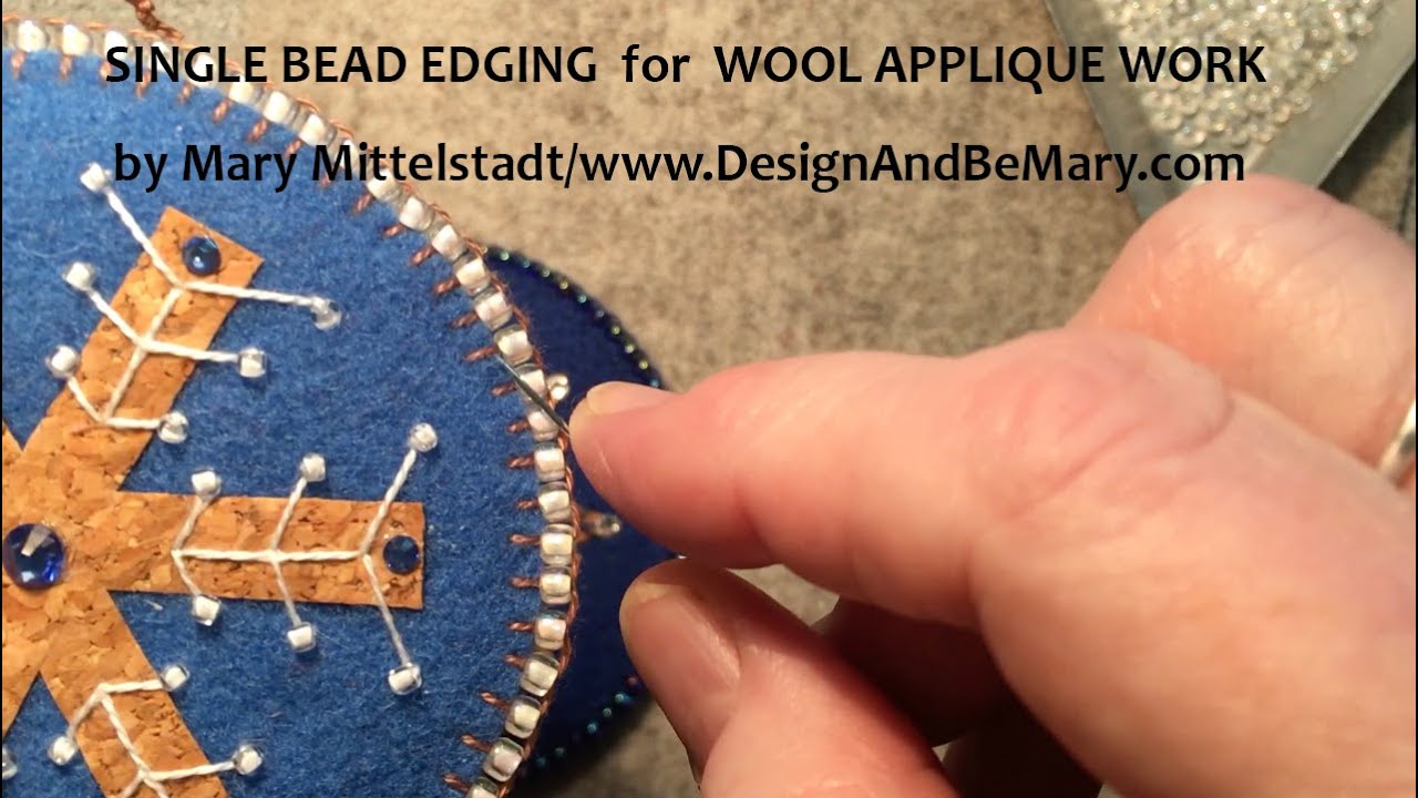 Single Bead Edging for Wool Work