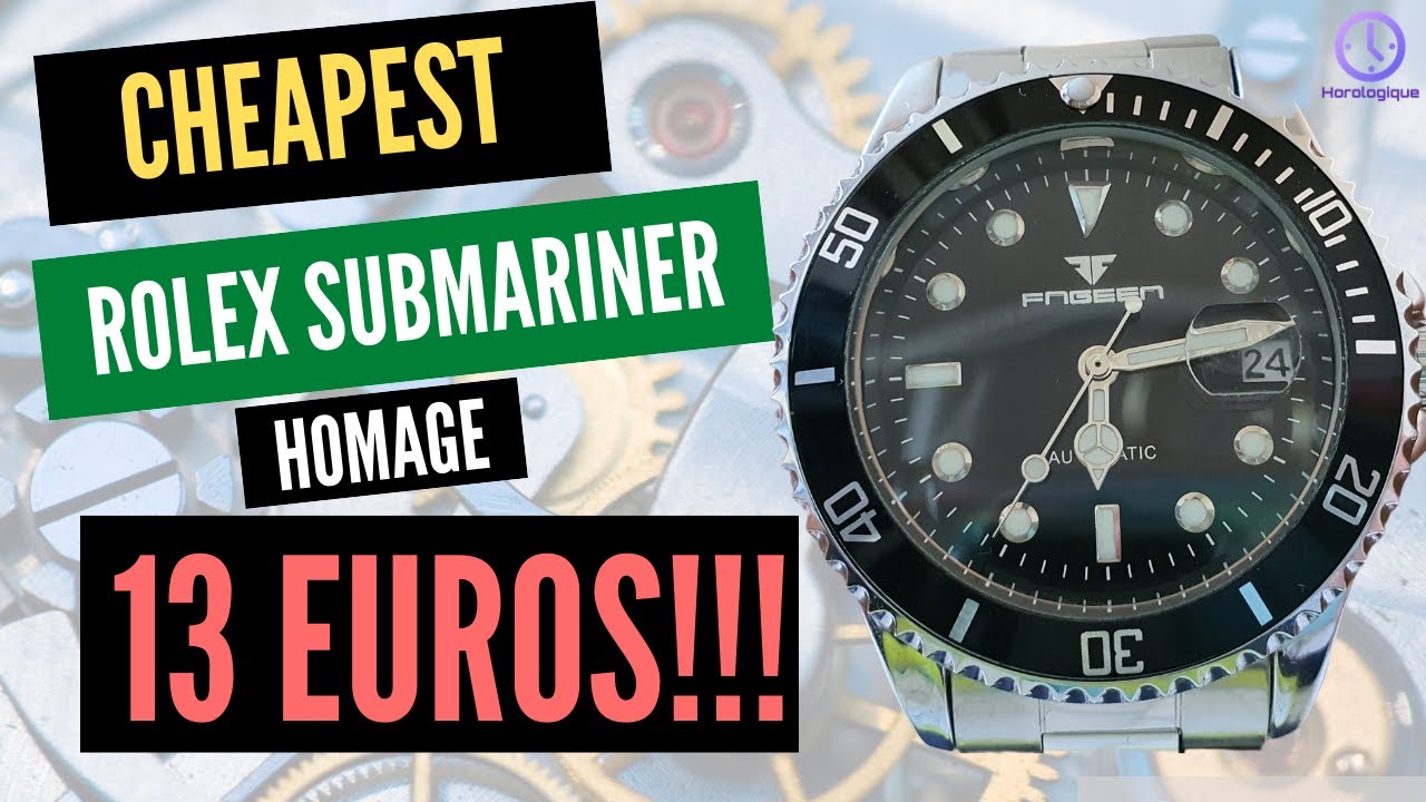 FNGEEN - CHEAPEST EVER Submariner homage - 13€!!