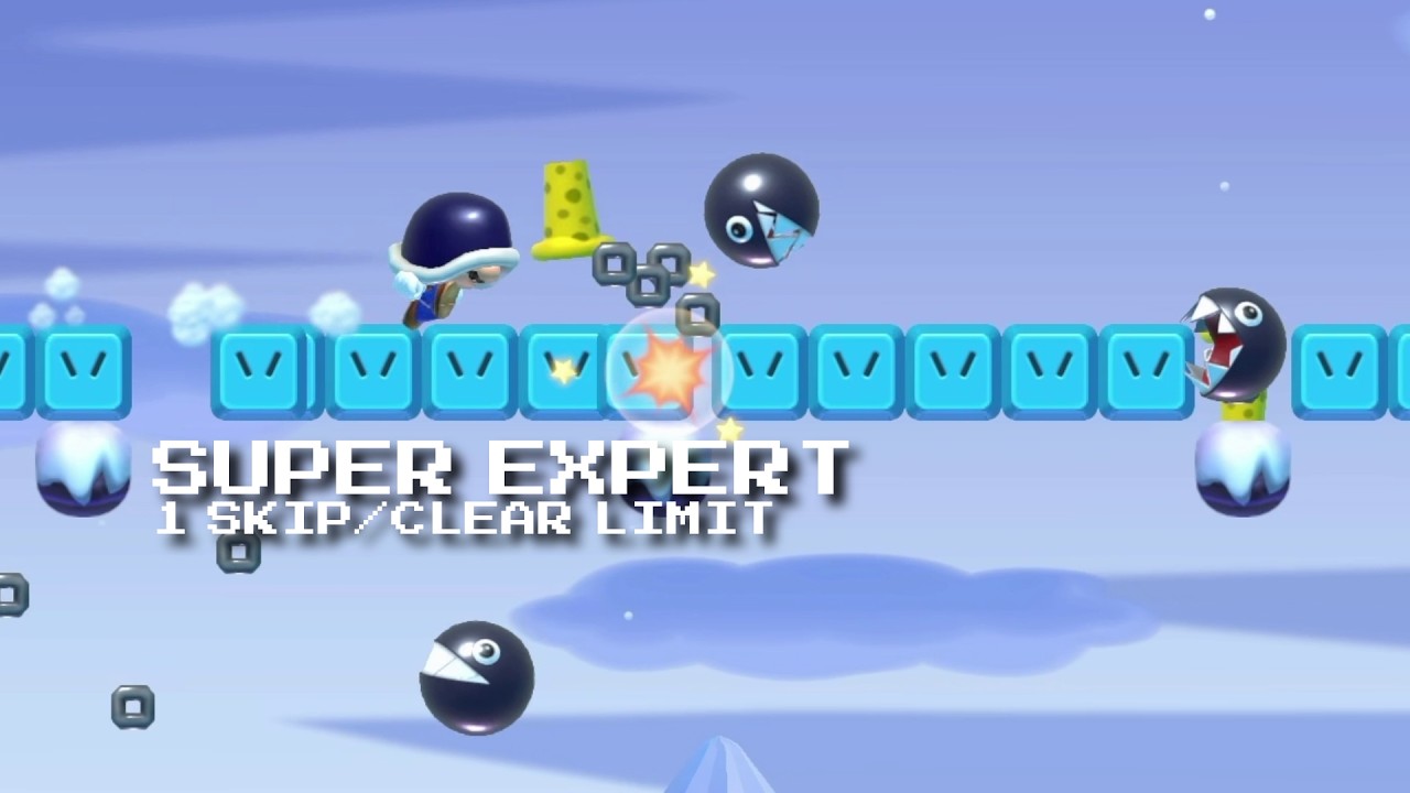 Super Expert 1 Skip Per Clear: Running Over this Bridge Trolled Me Bad (Mario Maker 2, Switch 2)