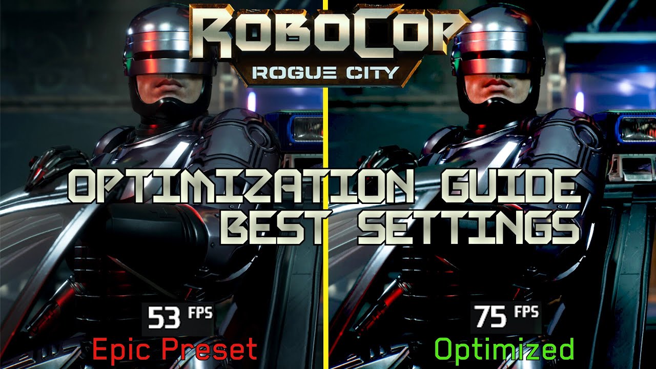 Robocop: Rogue City | РУКОВОДСТВО ПО ОПТИМИЗАЦИИ | Протестированы все настройки | Лучшие настройк...