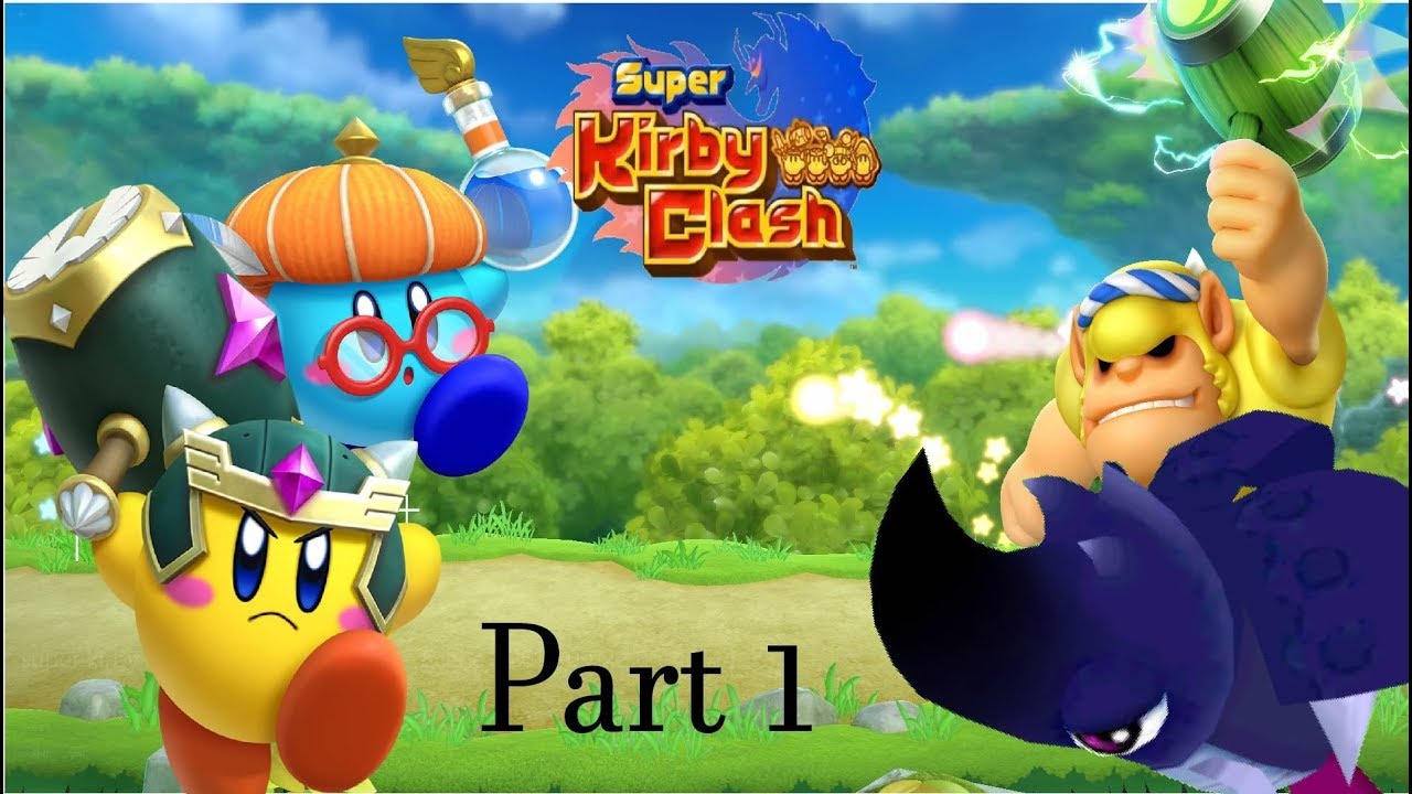 Hammer Lord vs HornHead and Spark Bonkers | Party Quest | Super Kirby Clash Gameplay part 1