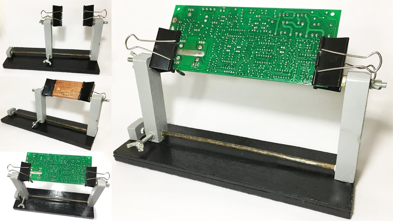 How to make DIY Clamp PCB Holderstand at home // less than 1$