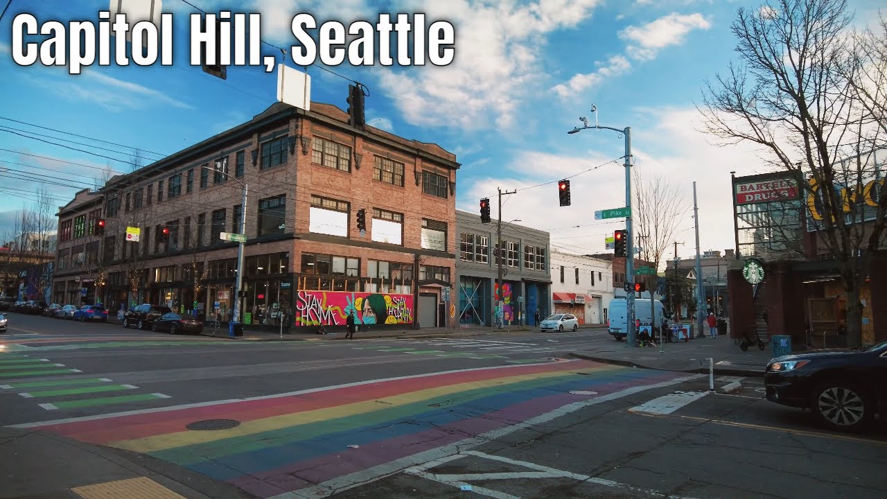 Seattle, Capitol Hill Walk on a Friday 4k