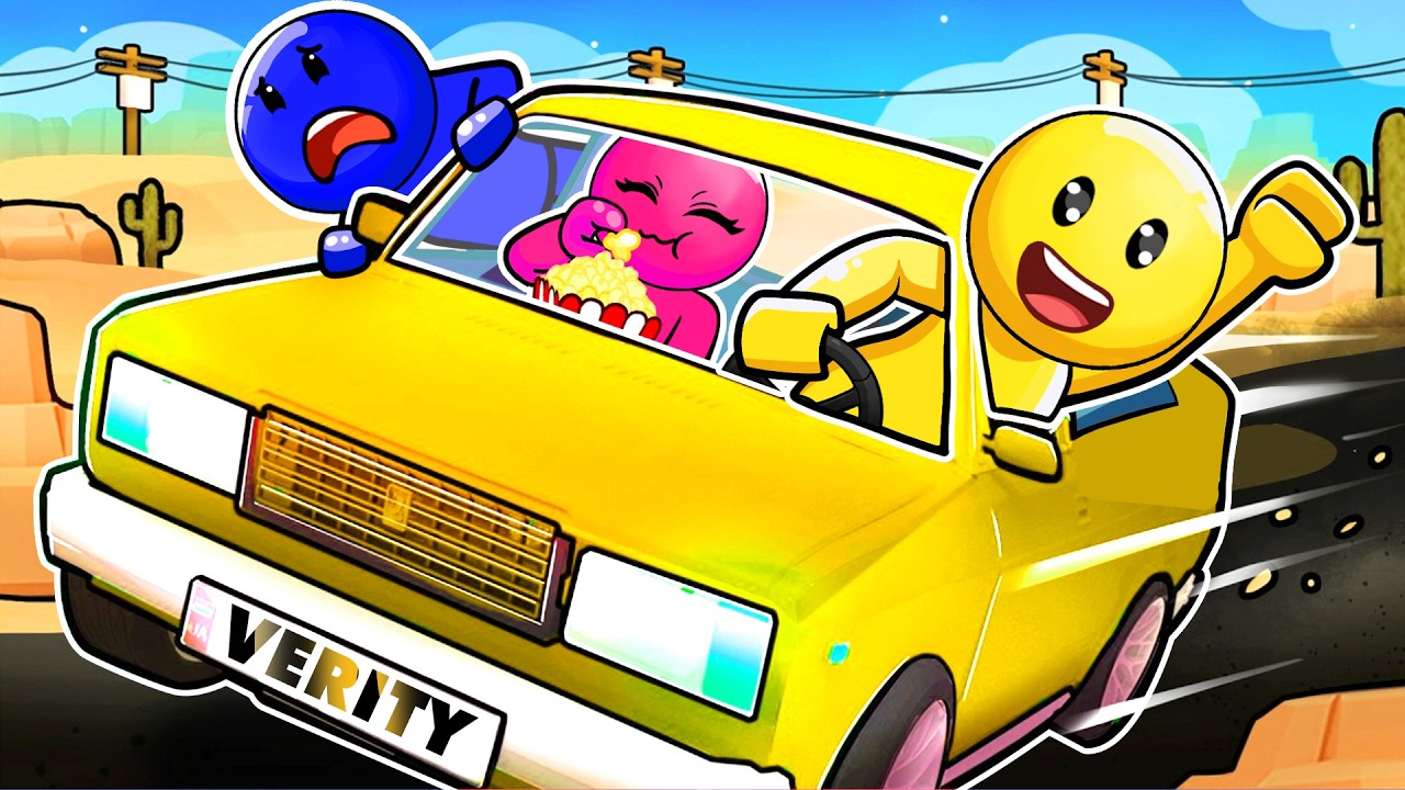 Verity, Falsity vs. Lovity Goes On A ROAD TRIP in Roblox!
