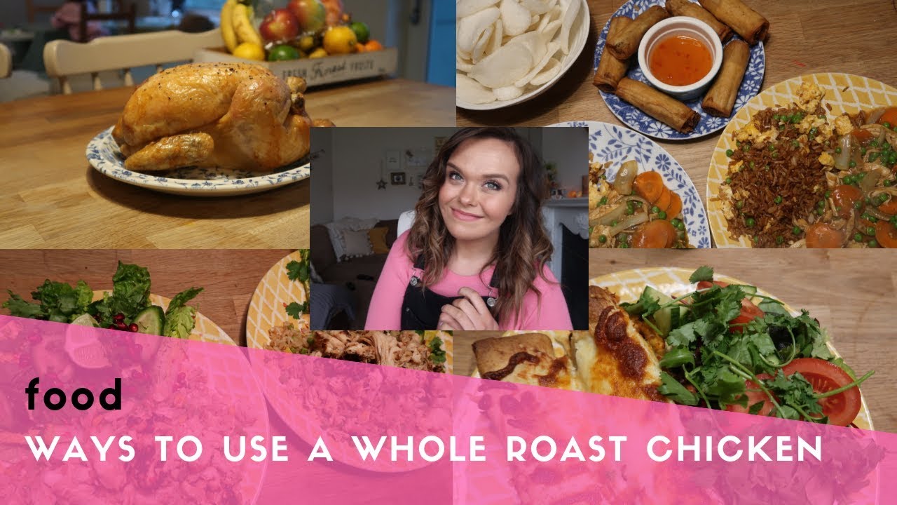 ONE CHICKEN - THREE MEALS - LEFTOVER ROAST CHICKEN IDEAS & HOW TO MAKE CHICKEN STOCK
