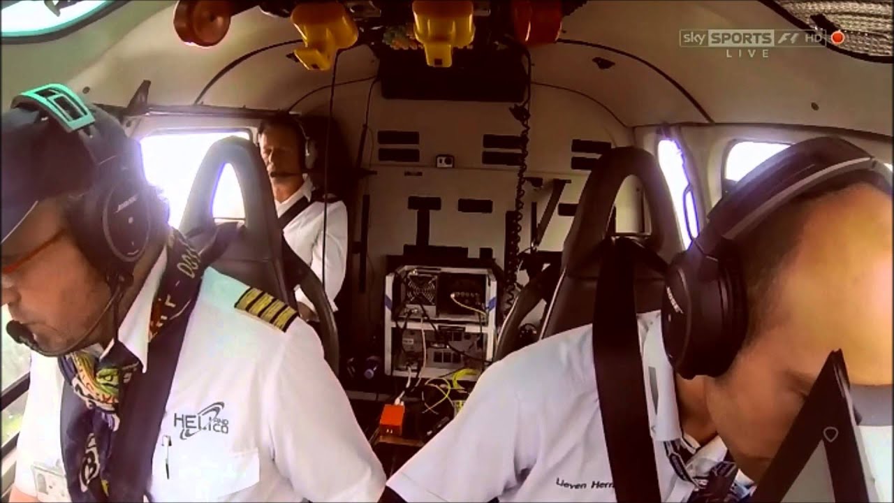 Insight from the F1 helicopter at Monza