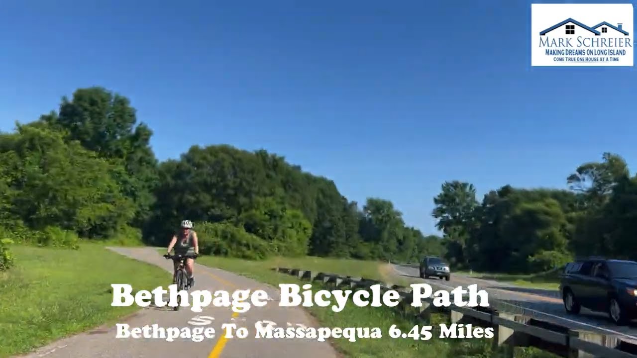 Bethpage Bikeway - Bike Path Ride Along