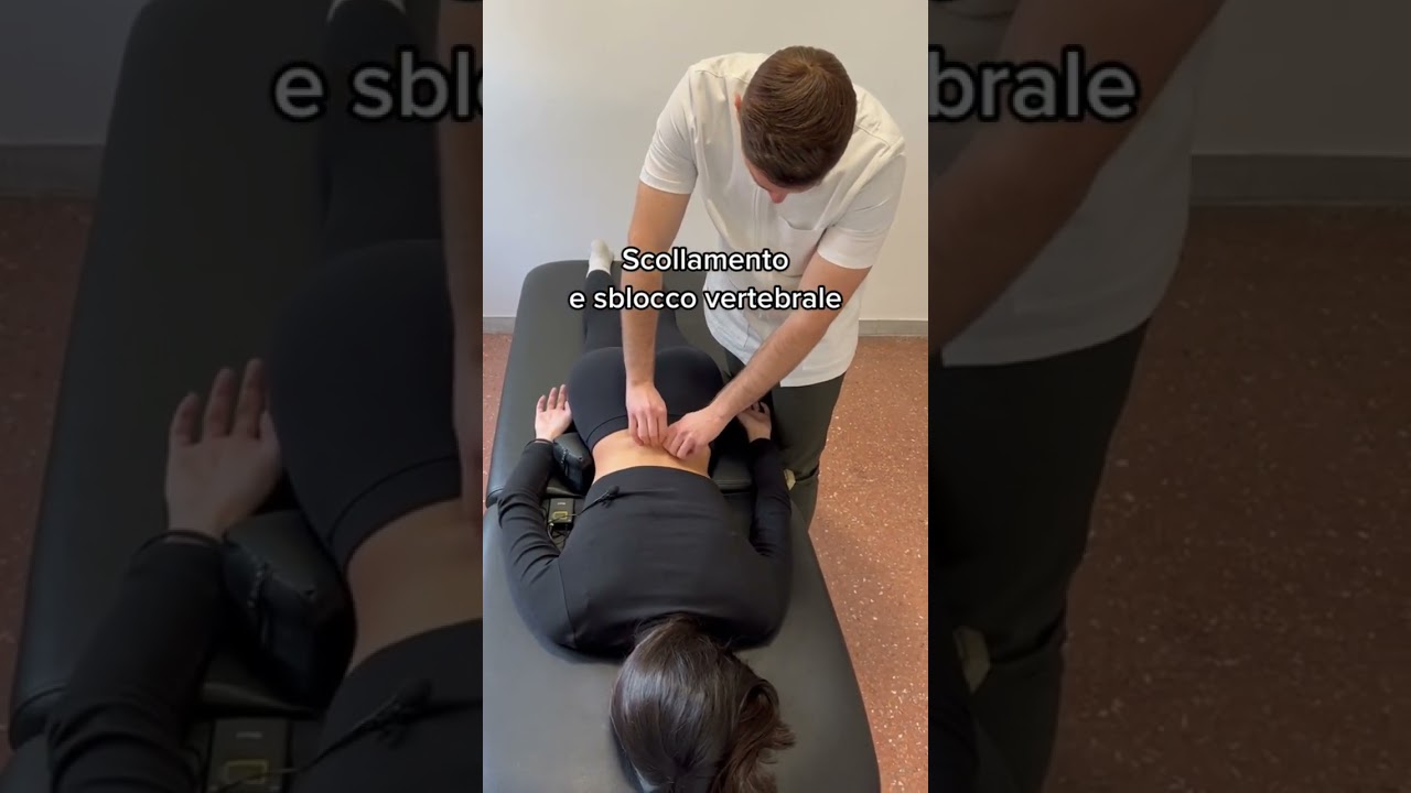 Tecnica di scollamento e sblocco vertebrale 👨🏼&zwj;⚕️ #osteopata #osteopatia #asmr #thrust