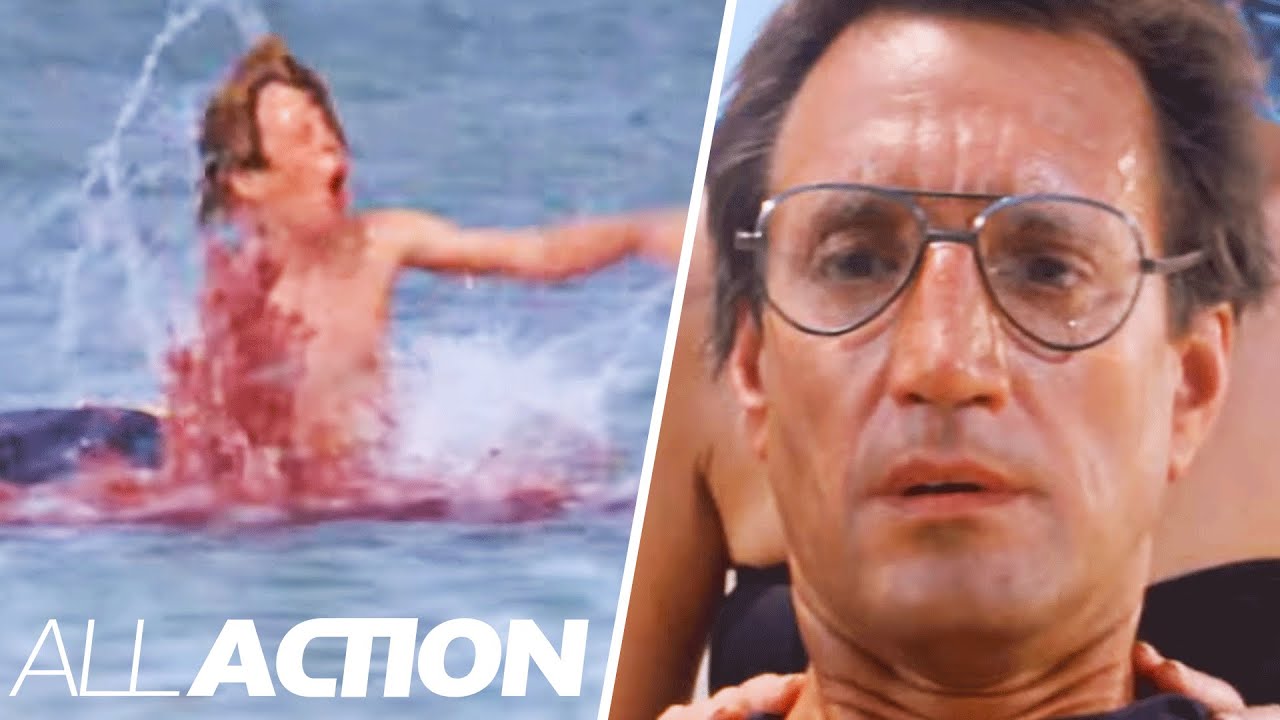 "Get Out Of The Water!" | The Iconic Beach Attack | Jaws (1975) | All Action