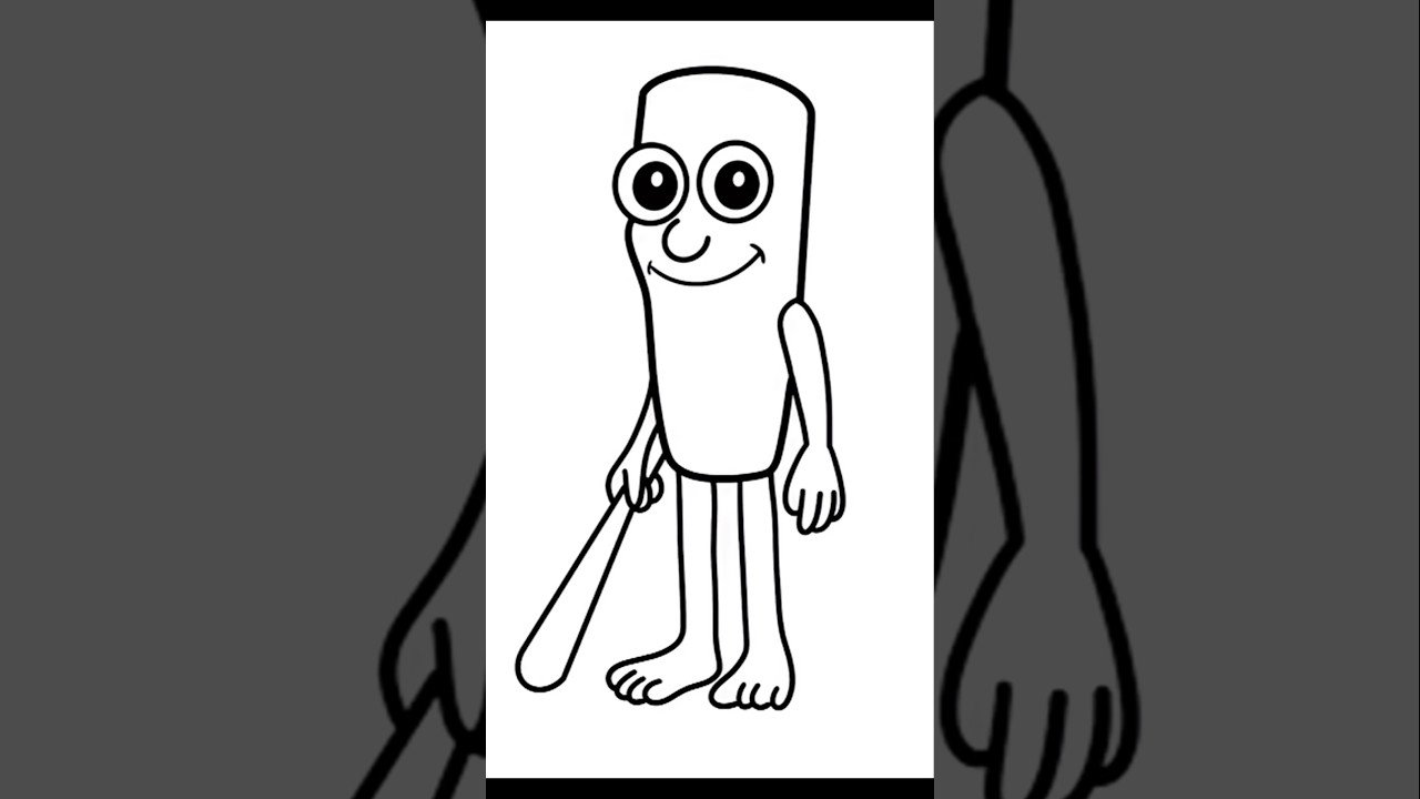 How to draw  Tung Tung Tung Sahur Easy