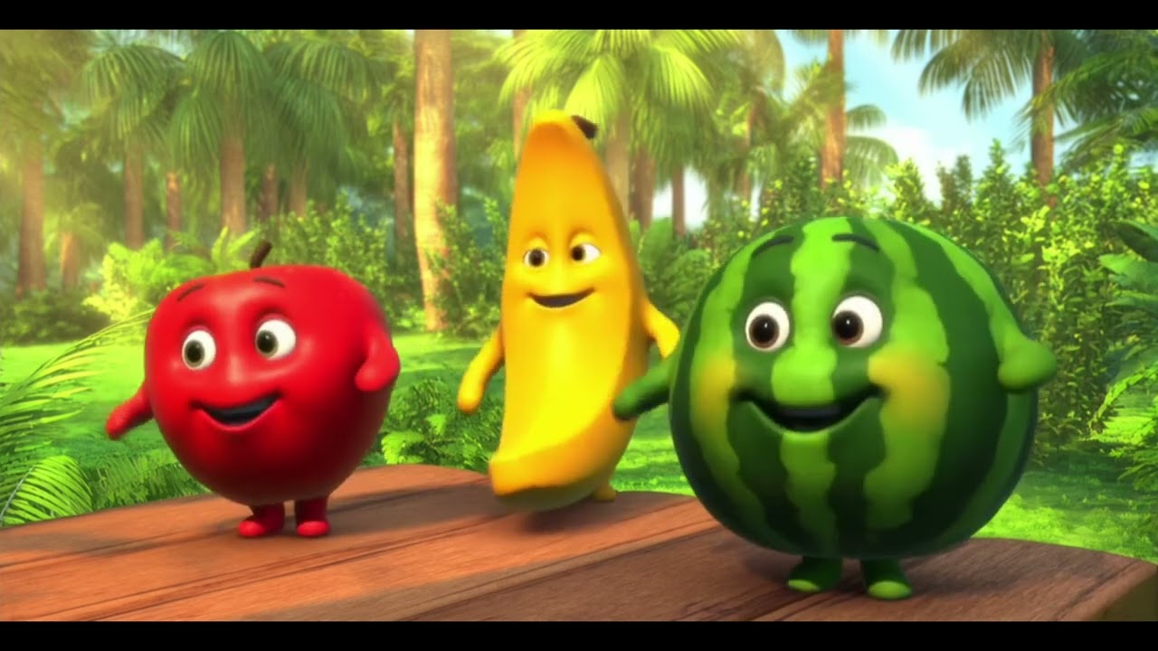 A Dança das Frutas Docinhas 🍌 (Ritmo Tropical) #kidsvideo #frutas #alimentaçãosaudável #bebes