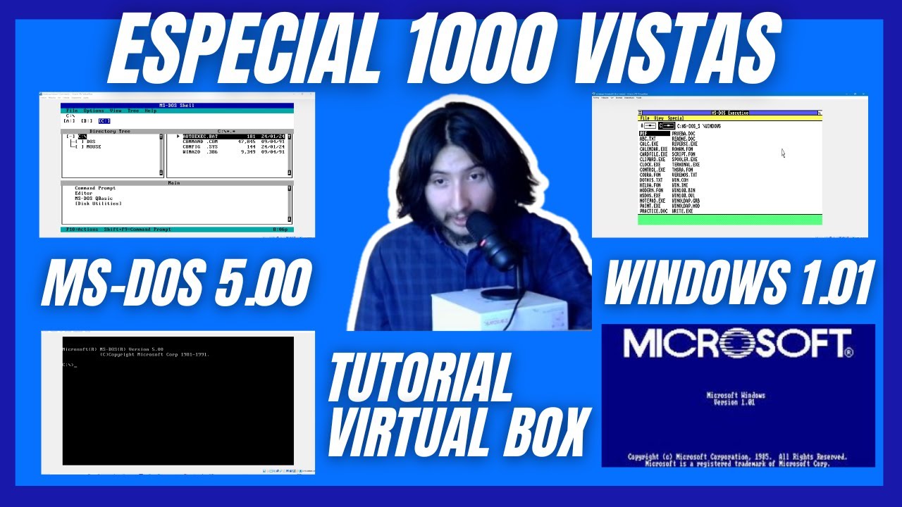 ¿Quieres saber cómo era Windows 1? Acá te enseño a INSTARLO paso a paso en WINDOWS 10 | VIRTUAL BOX