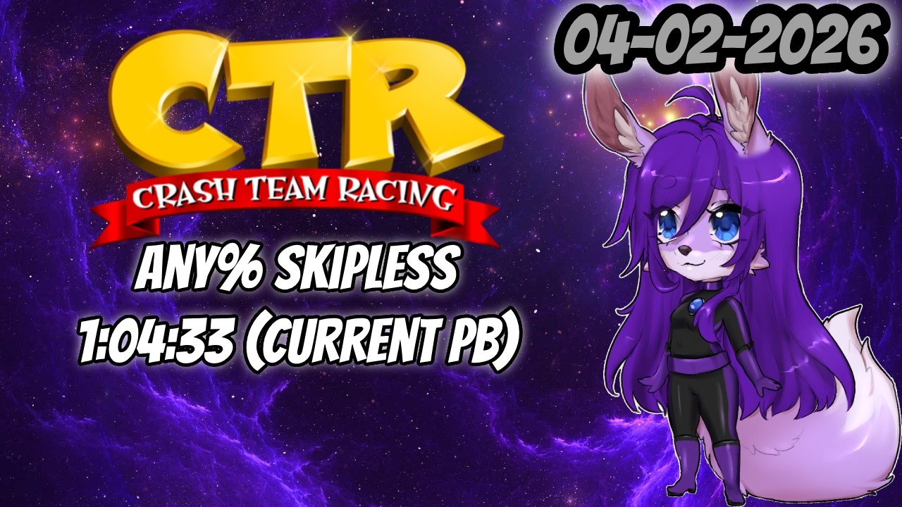 Crash Team Racing - Any% Skipless | 1:04:33 (Current PB)