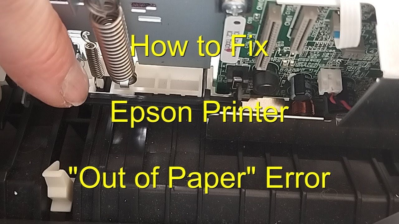 Принтер Epson постоянно сообщает, что нет бумаги. Что делать?