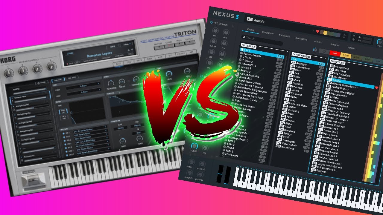 Korg Triton VST против Refx Nexus 3! Что лучше?