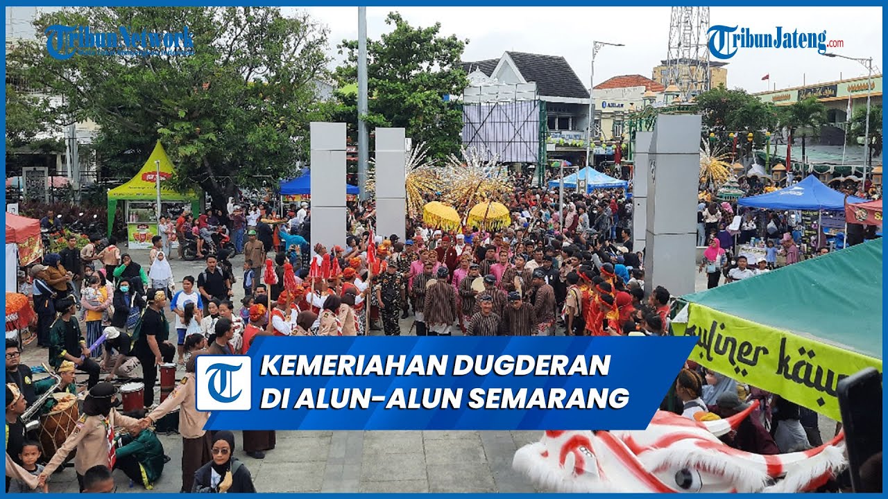 Kemeriahan Dugderan 2023, Tabuh Bedug dan Berebut Roti Ganjel Rel di Alun-Alun Semarang