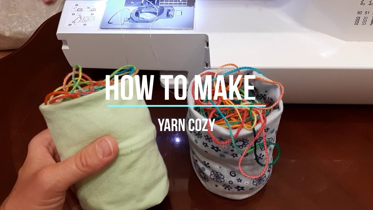 How to make/sew an easy yarn cozy!! For a beginner!!