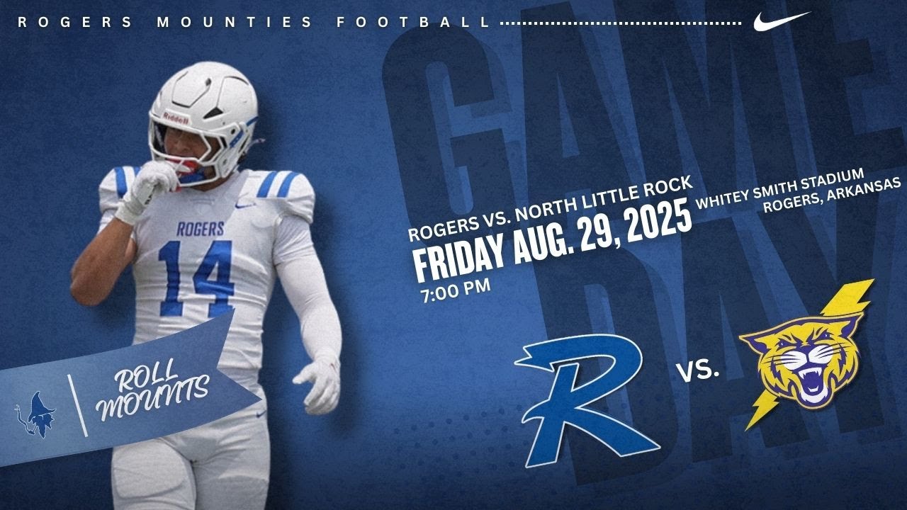 Varsity Football - Rogers Mounties vs North Little Rock Charging Wildcats