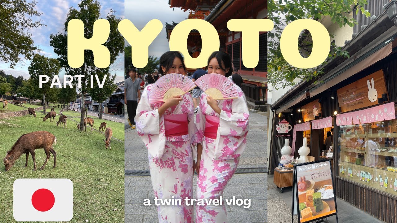 🇯🇵 Japan Travel Vlog | First Time in Kyoto & Osaka, Renting Kimonos, Nara Deer Park, Miffy Cafe