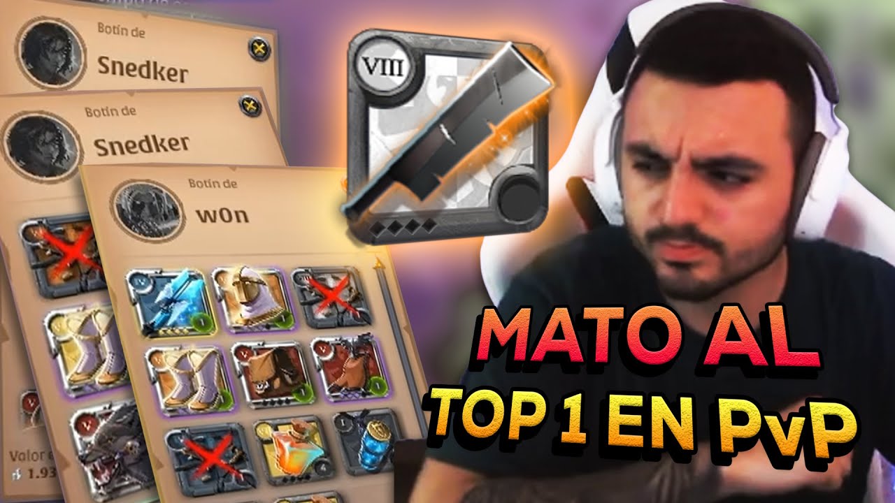 ME ENCONTRE AL TOP 1 PVP RATEANDO EN MIST🔥 BUILD META ESPADA TALLADA 🔥 Albion Online Español