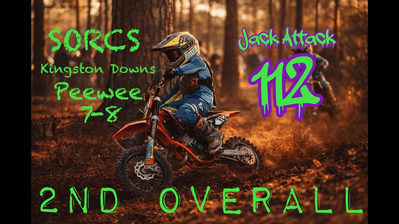 🔥 JACK ATTACK 112 | Kingston Downs | Peewee 7–8 50cc | 2nd Overall! 🌲🏁