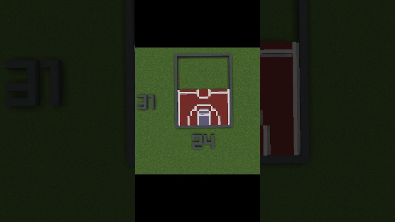 Bascketball court tutorial in Minercaft 