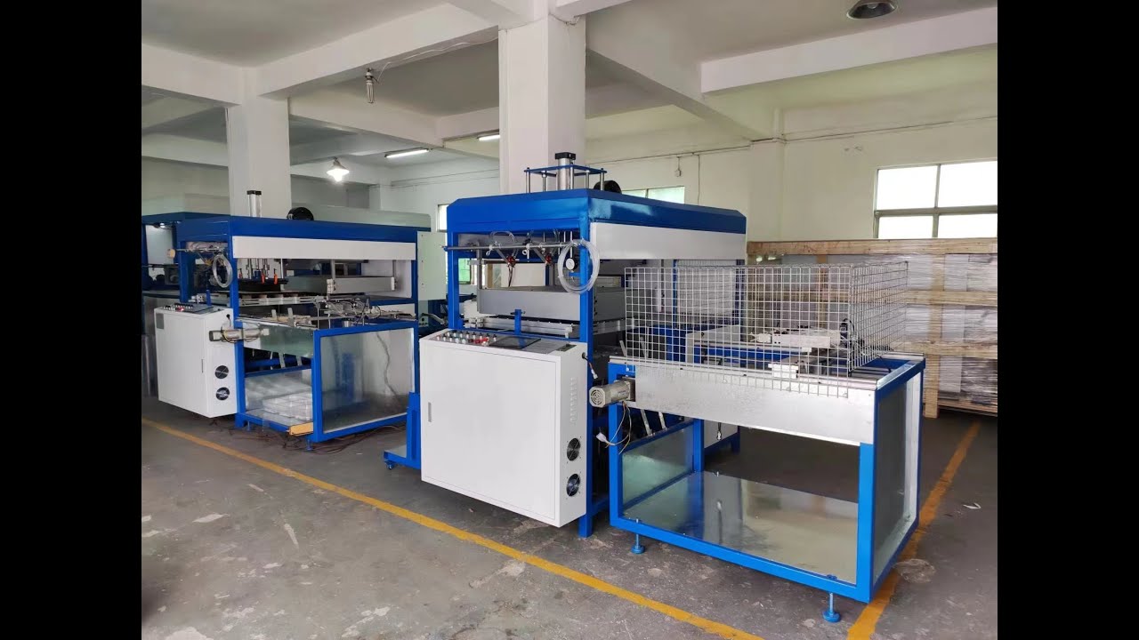 máquina de termoformado - Elecrtonic ESD PS  Plastic Tray Thermoforming Vacuum Forming Machine