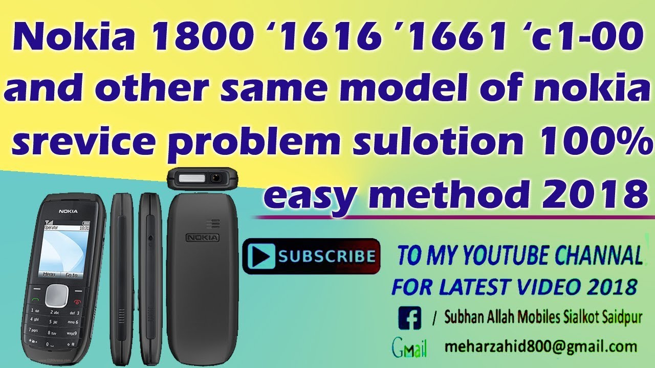Nokia 1800 Nokia 1616 Service IC replacement 100% work method