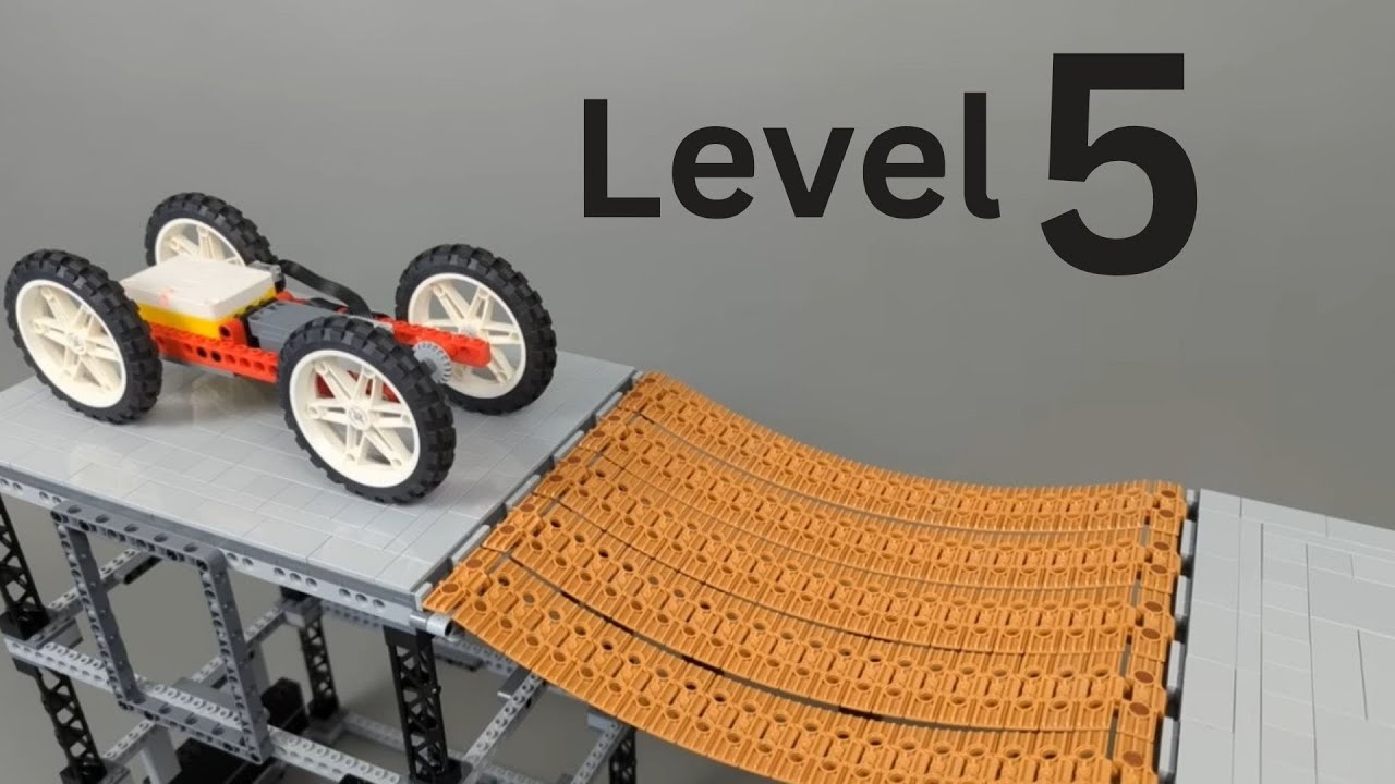 LEGO Car Cross Broken Bridges