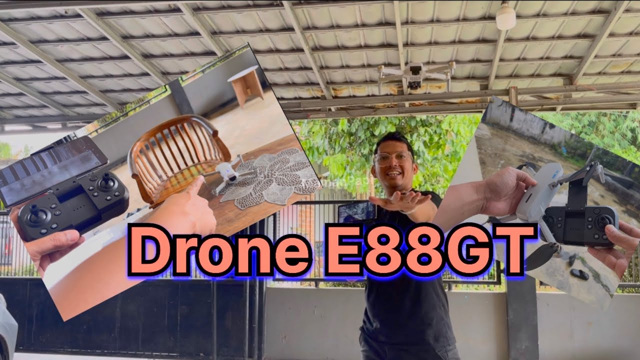 Unboxing Drone Brushless harga Murah meriah E88GT Optical Flow