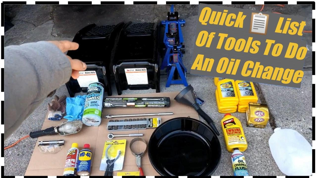 ALL Tools Needed To Do An Oil Change⛽  FULL ✔️ LIST