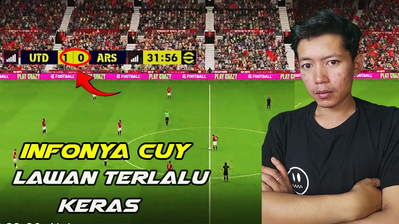 dapat lawan yang pro player. e-football