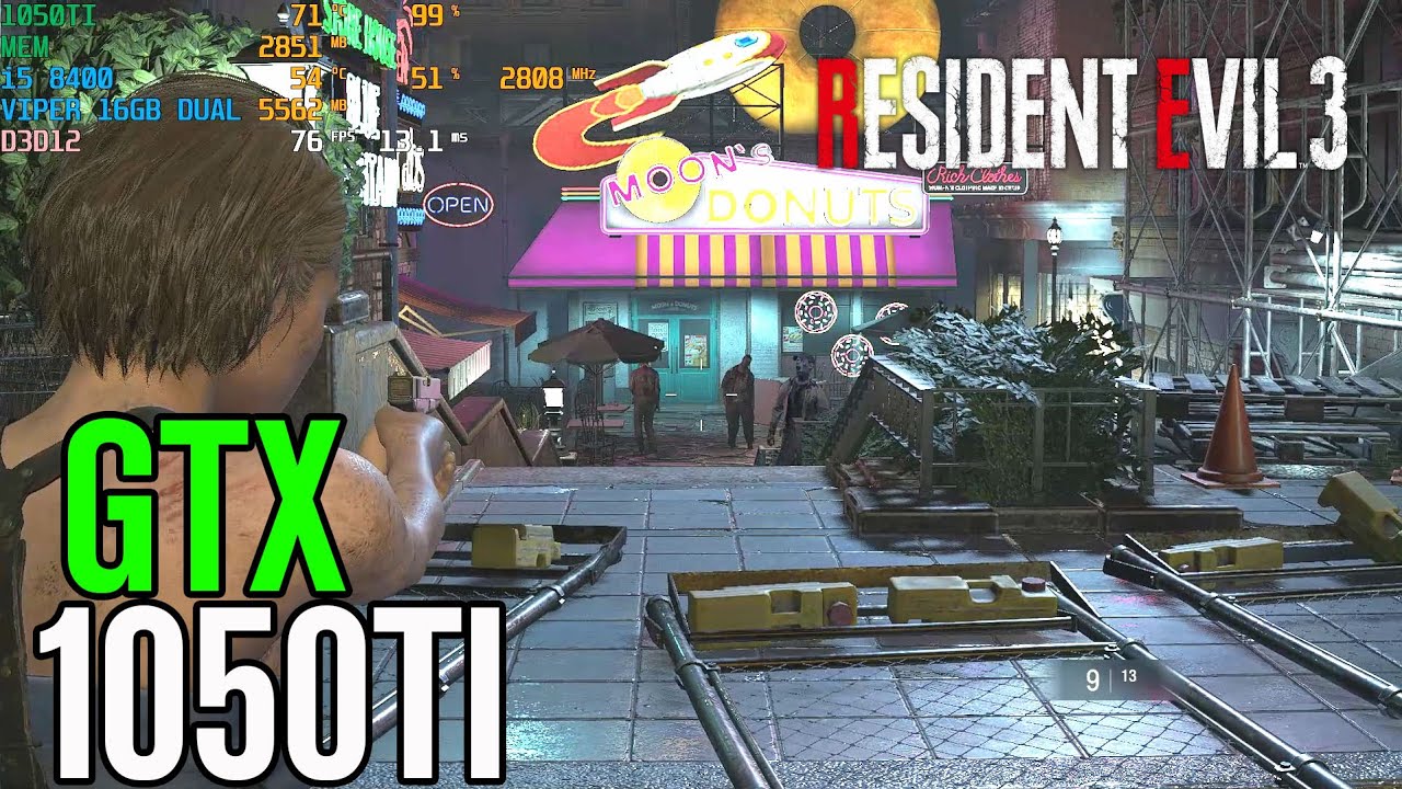 Resident Evil 3 - GTX 1050 ti 4gb | 16GB | 1080p | FRAME-RATE TEST