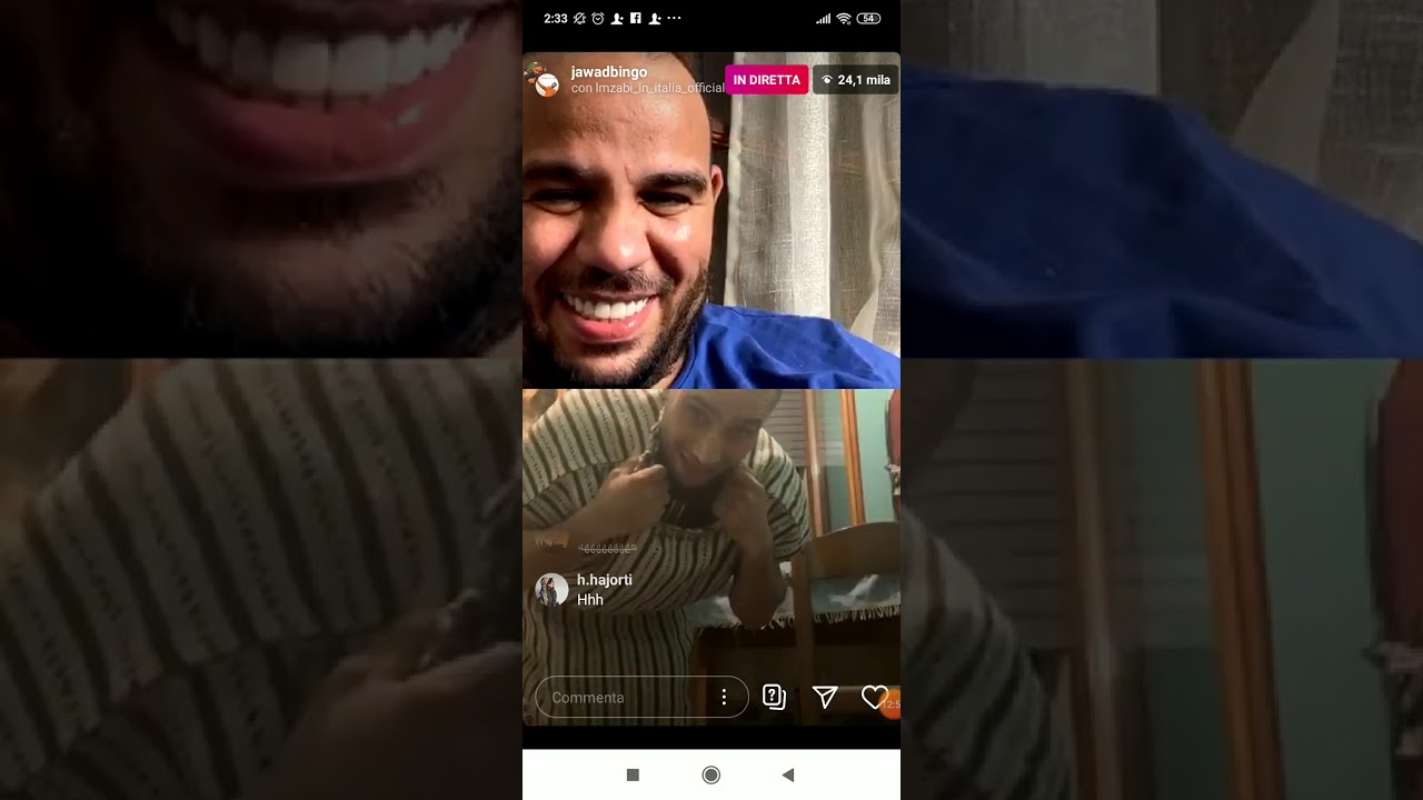 Live jawadbingo 😅😅😘ضحك و تقشاب مع لكريمي🤣🤣