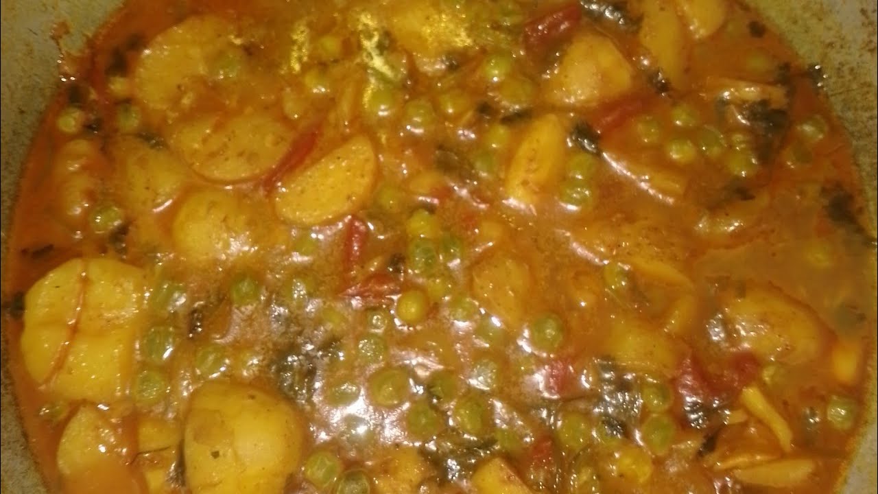Aalu matar ki sabji desi Tarika se sabji#indianrecipe  Sadhna Verma ki rasoi