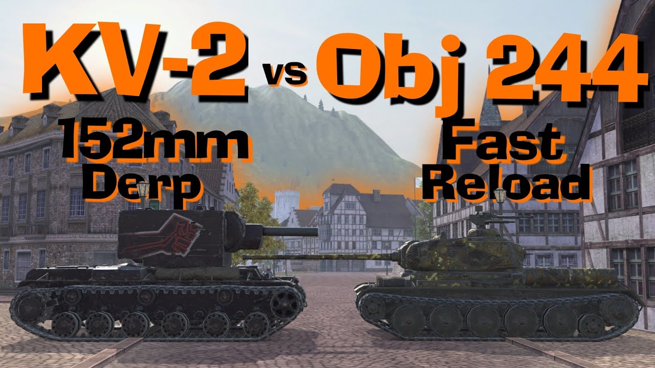 WOT Blitz Face Off || KV-2 vs Obj. 244